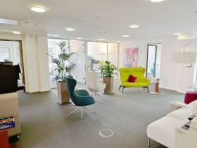Modernes Büro mit Wasserblick