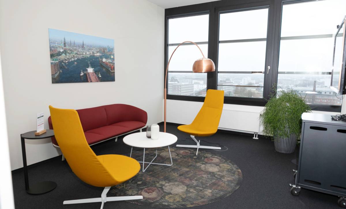 Ruhige Bürogemeinschaft mit Hamburg-Blick in Hammerbrook