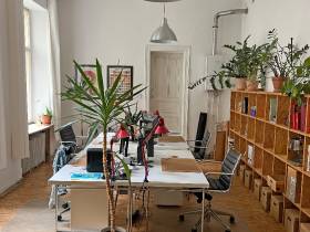 Gemeinschaftsbüro, Coworking mit Ausstellungsraum, Workshopraum