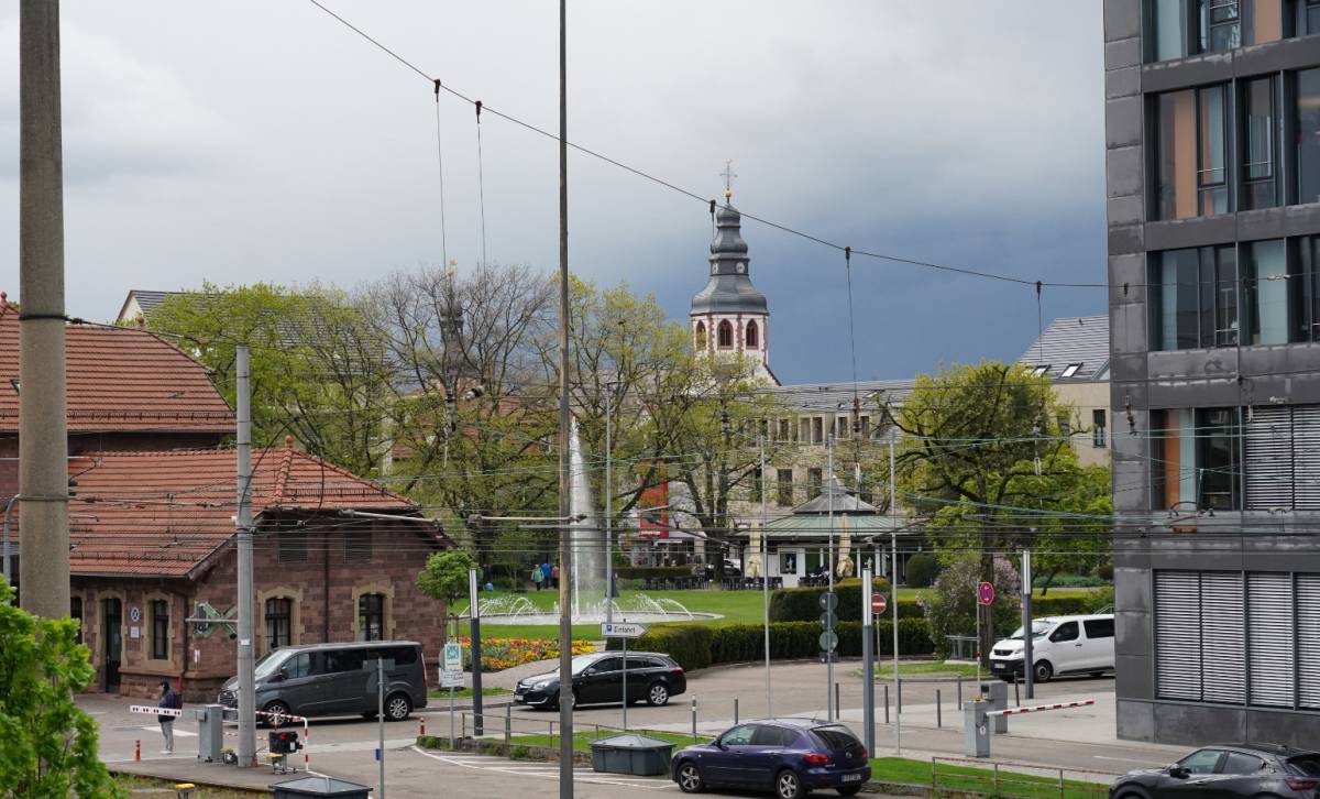 Aussicht auf den Stadtpark Ettlingen