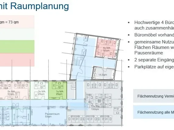 Abschließbares Büro in Jena (Lobeda) – Moderne Büroräume in repräsentativer Bürogemeinschaft in Jena-Lobeda — Bild 6