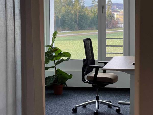 Arbeitsplätze mit moderener Ausstattung, vereint mit grünem Campus — Bild 4