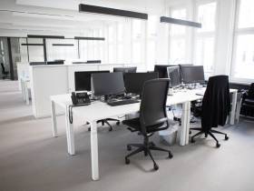 Einzelne Arbeitsplätze in der Hamburger Innenstadt