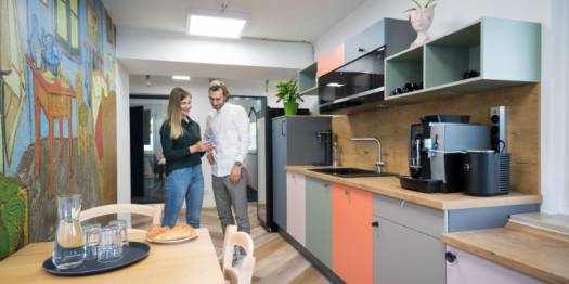 Flexibler Arbeitsplatz, Einzel- und Teambüros