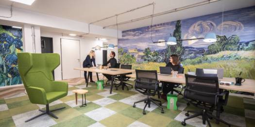 Flexibler Arbeitsplatz, Einzel- und Teambüros