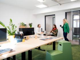 Flexibler Arbeitsplatz, Einzel- und Teambüros