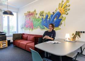 Schreibtisch im Coworking Space | Flat Mitgliedschaft