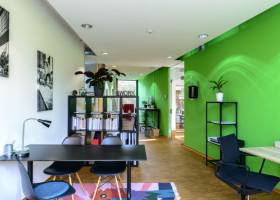 Schreibtisch im Coworking Space | Flat Mitgliedschaft