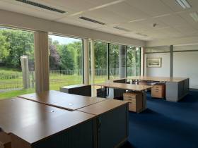 Erdgeschossfläche mit Blick ins Grüne auf die Elbe