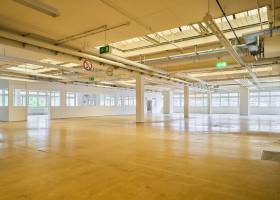 Vielfältige Produktionshalle mit Büros und großzügigen Mitarbeit