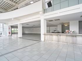 Heller, einladender Show-Room mit eigener Terrasse