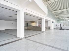 Heller, einladender Show-Room mit eigener Terrasse