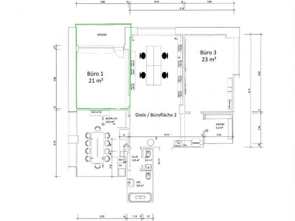 Abschließbares Büro in Köln (Altstadt-Nord) – Heller Büroraum in repräsentativer Bürogemeinschaft Köln Altstadt-Nord — Bild 8