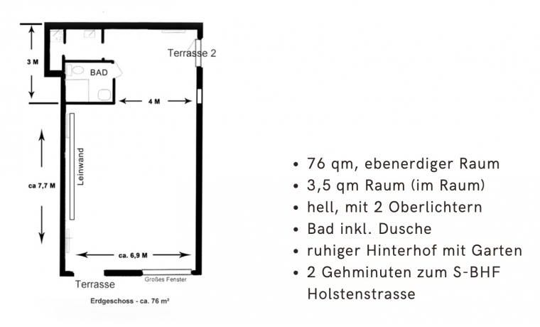 Büroraum Holstenstraße Hamburg Altona-Altstadt