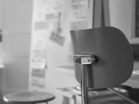 Schreibtisch in der Waldstraße