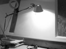 Schreibtisch in der Waldstraße