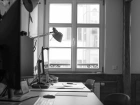 Schreibtisch in der Waldstraße