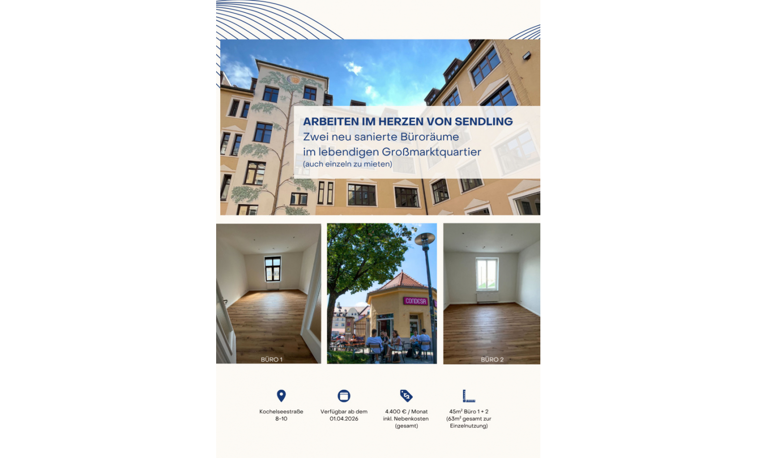 Büro mieten Kochelseestraße München Sendling