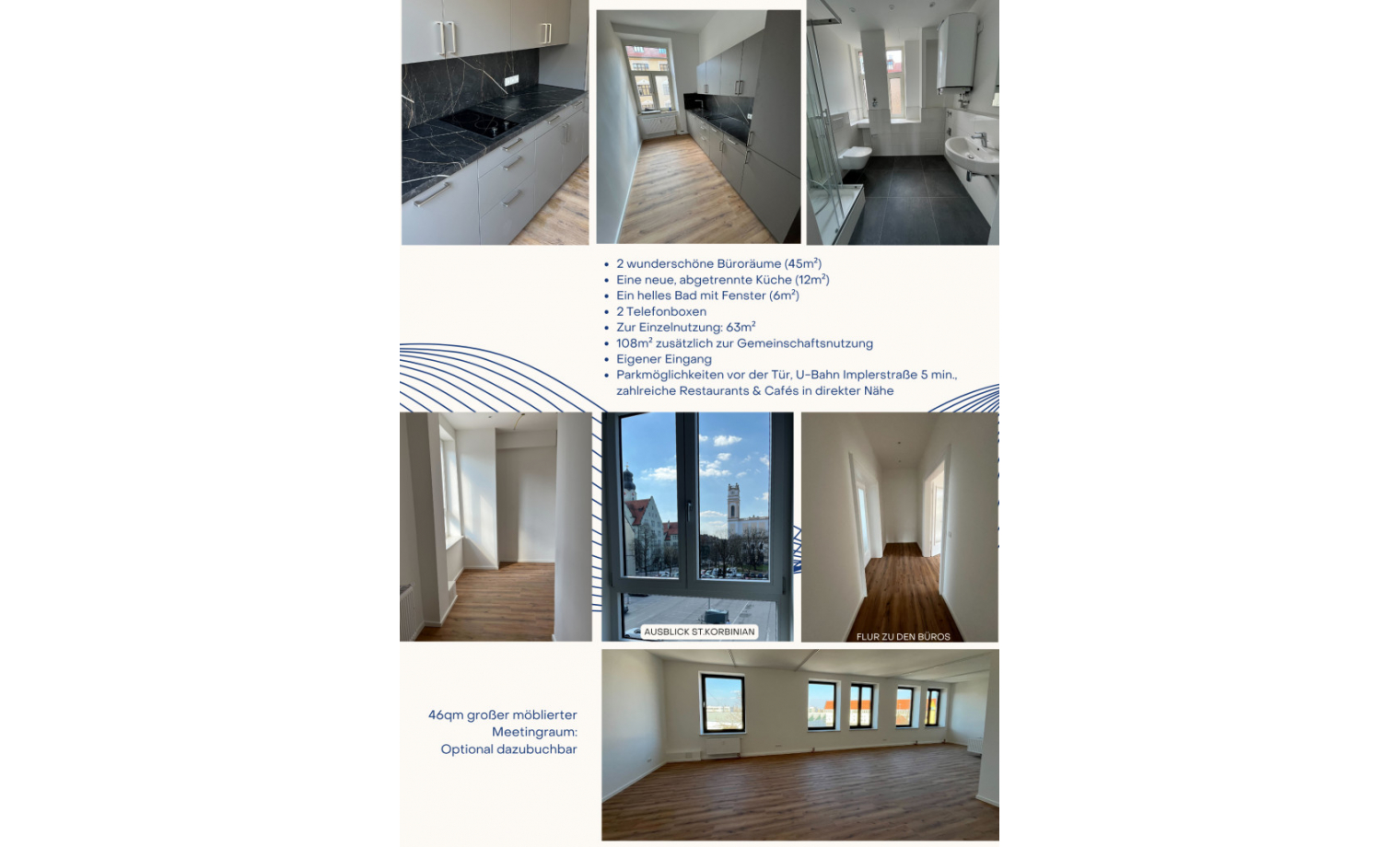 Büroraum Kochelseestraße München Sendling