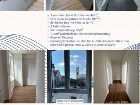 Zwei neu sanierte Büroräume im lebendigen Großmarktquartier