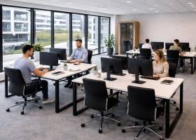 Coworking mit Einzelarbeitsplätzen