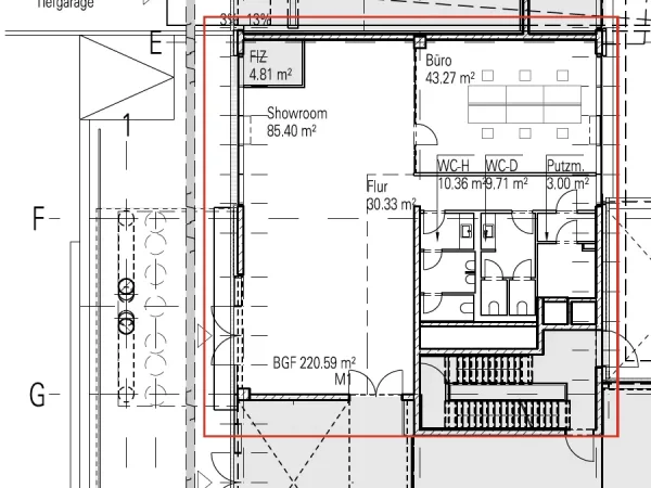 Bürofläche in München (Ramersdorf-Perlach) – Moderner Showroom mit exklusivem Design in München-Ramersdorf-Perlach — Bild 7