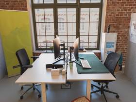 Helles Büro im pulsierenden Plagwitz