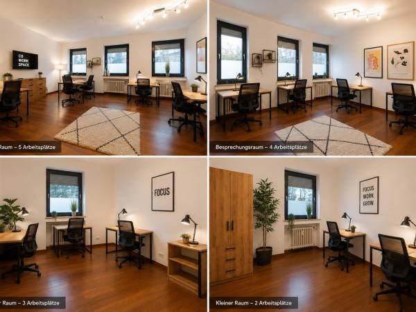 Moderner Coworking Space mit separaten Büros in Düsseldorf Pempelfort — Bild 1