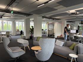Arbeitsplätze in Startup Atmosphäre nahe Hauptbahnhof München