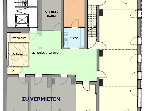 Abschließbares Büro in München (Schwabing-Freimann) – Moderne Büroräume in zentraler Bürogemeinschaft in Schwabing-Freimann — Bild 6