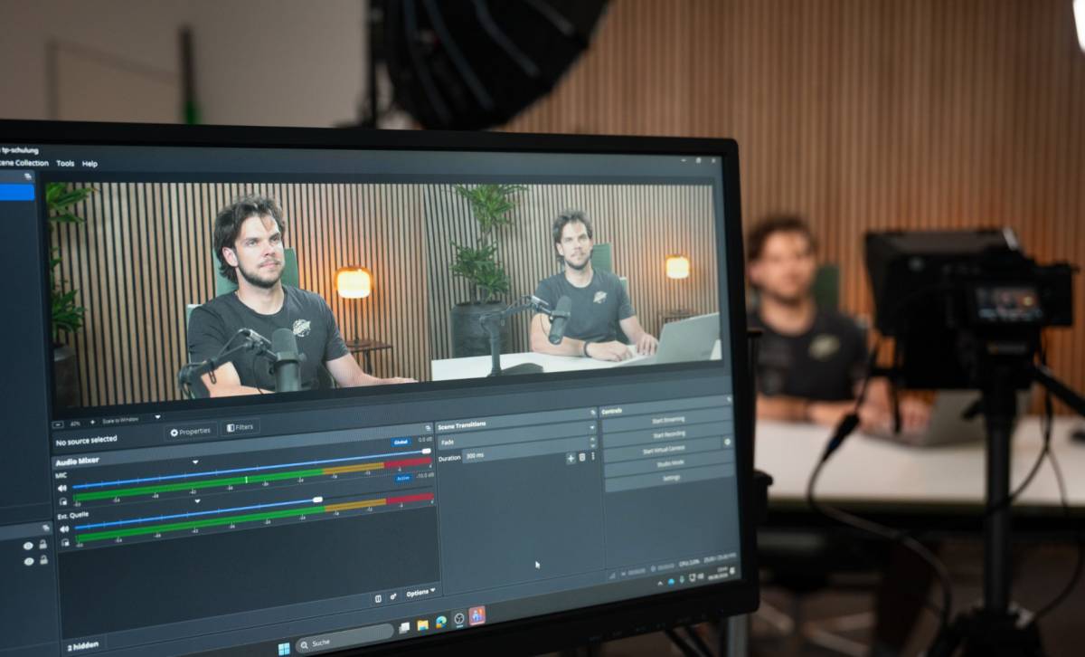 Professionelles, sofort einsatzbereites Videostudio in