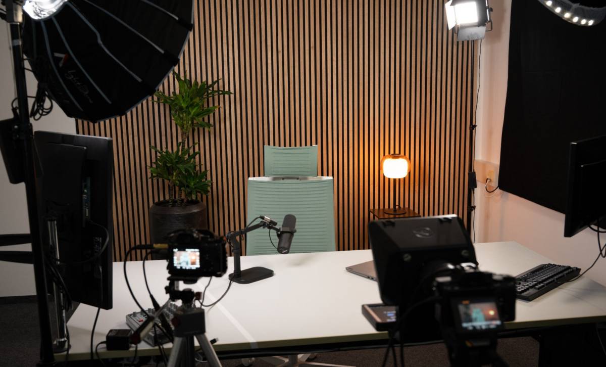 Professionelles, sofort einsatzbereites Videostudio in