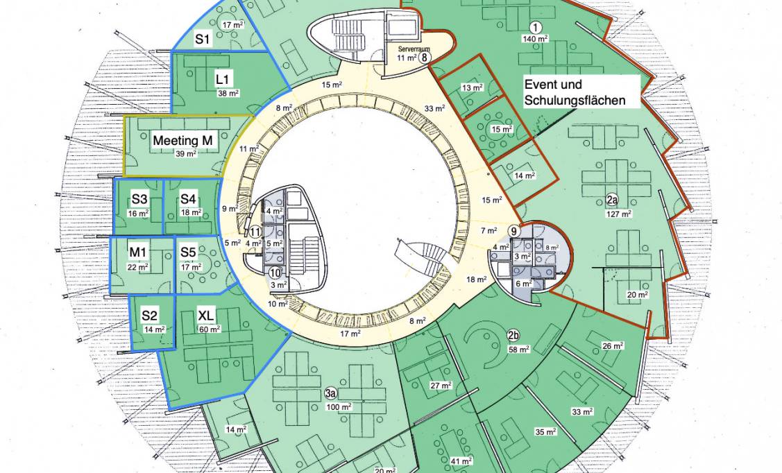 Flächenplan (2.OG)