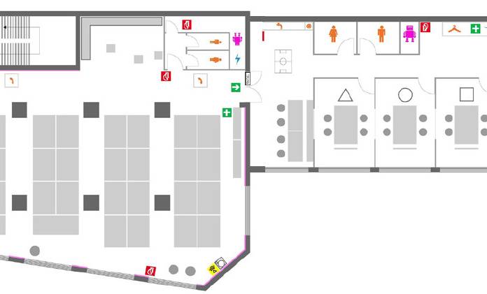 Teilbare Bürofläche