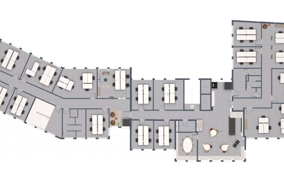 Grundriss mit Möblierung