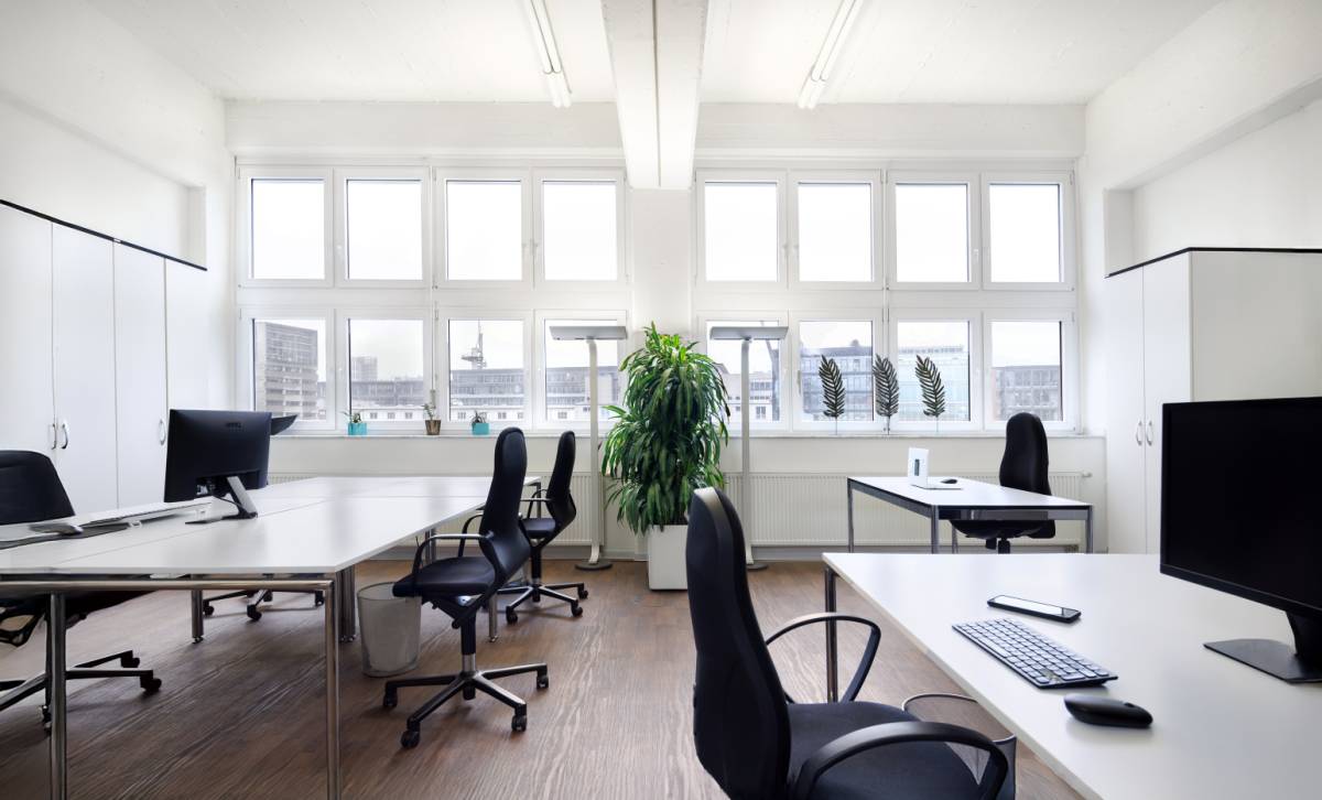 Innovativer Coworking Space mit Teambüros im Düsseldorfer Hafen