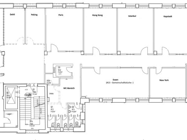 Abschließbares Büro in Frankfurt am Main (Frankfurt-Ostend) – Luxuriöse, loftartige Einzelbüros in Bürogemeinschaft in — Bild 1