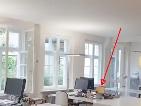 Büroarbeitsplätze ruhig hell mit Gartenblick am Rotkreuzplatz