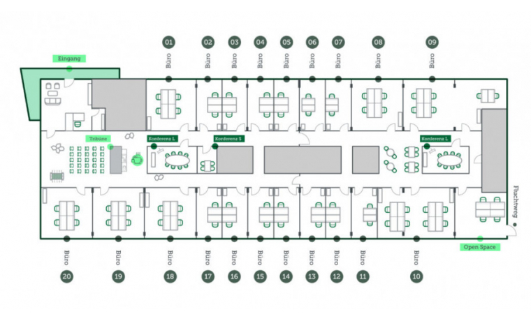 Coworking Space Am Kavalleriesand Darmstadt 