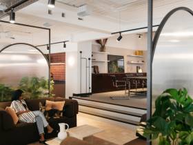 Wunderbare Büroräume in einzigartigem Architekturkonzept