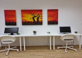Schreibtischplatz im Co-Working Space