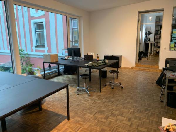 Schreibtischplatz in München (Ludwigsvorstadt-Isarvorstadt) – Moderne Bürogemeinschaft mit Dachterrasse in — Bild 6