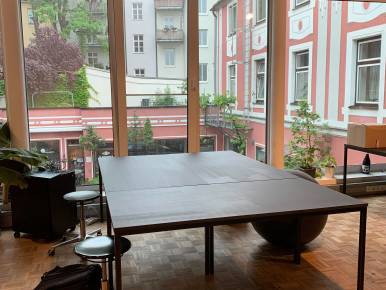 Schreibtischplatz in München (Ludwigsvorstadt-Isarvorstadt) – Moderne Bürogemeinschaft mit Dachterrasse in — Bild 7