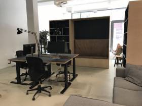 Workstations in einem Open Space Büro zu vermieten