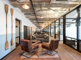 Wunderschön gestaltete Büroräume in Coworkingspace