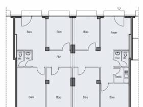 Büro am Wasser nahe Bahnhof Ostkreuz, Tram und BER