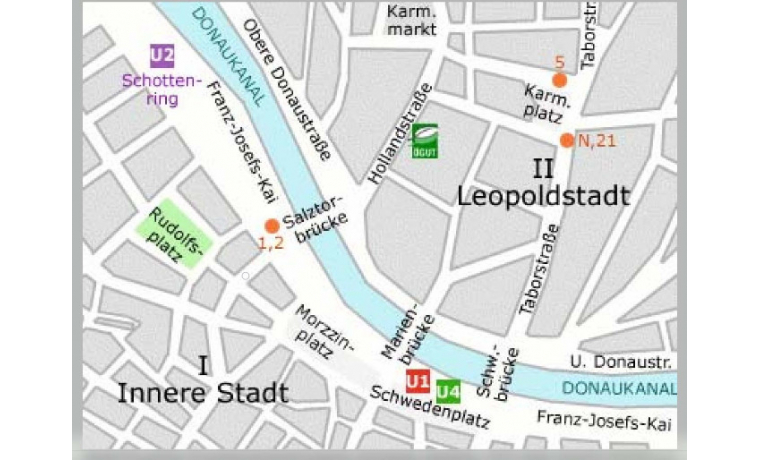 Arbeitsplatz Karmeliterplatz Wien Leopoldstadt
