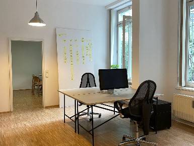 Schreibtischplatz in München (Au-Haidhausen) – Helle Ladenbüro-Bürogemeinschaft in München Au-Haidhausen — Bild 4