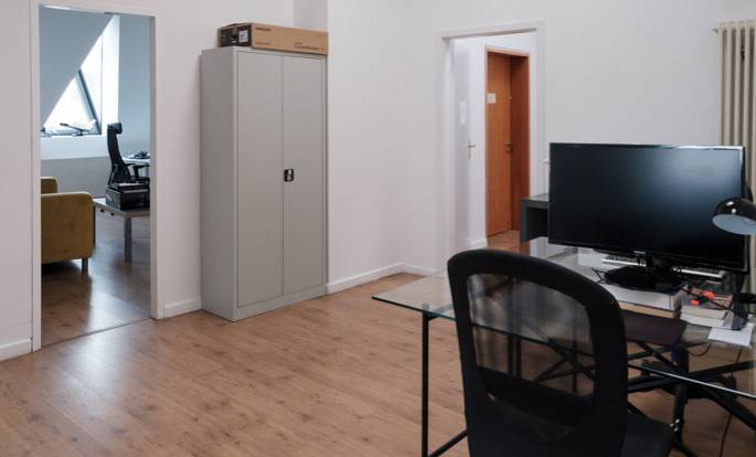 Blick auf das zu vermietende Zimmer