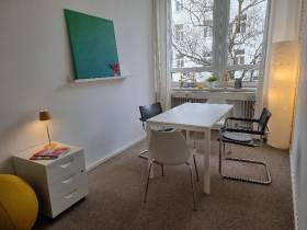 Büroräume mit repräsentativem Loungebereich im Werksviertel